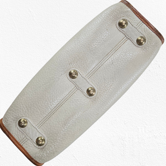 80s Vintage Dooney and Bourke Pebbled Leather USA Made All Weather Satchel Purse - Picture 16 of 16